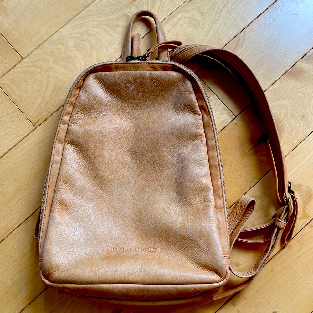 Derek Alexander leather mini backpack / crossbody